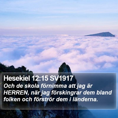 Hesekiel 12:15 SV1917 Bible Verse Image