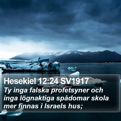 Hesekiel 12:24 SV1917 Bible Verse Image
