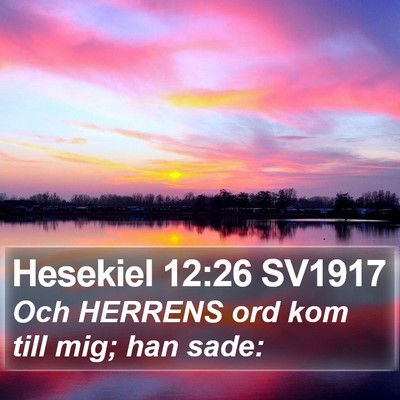 Hesekiel 12:26 SV1917 Bible Verse Image