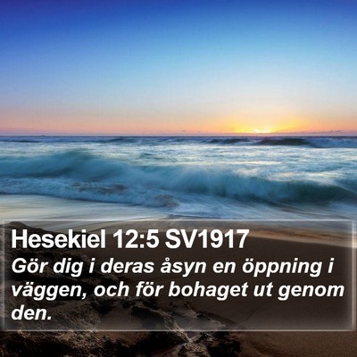 Hesekiel 12:5 SV1917 Bible Verse Image