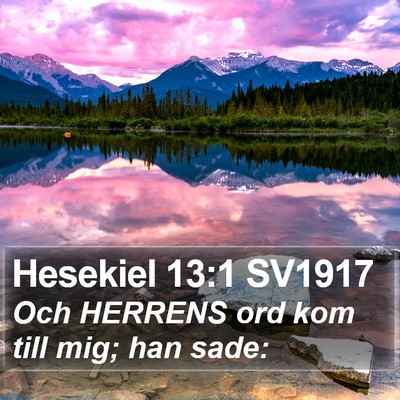 Hesekiel 13:1 SV1917 Bible Verse Image