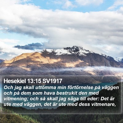 Hesekiel 13:15 SV1917 Bible Verse Image