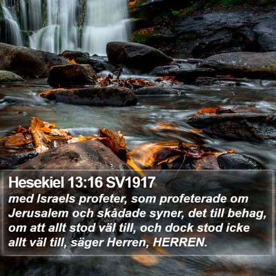 Hesekiel 13:16 SV1917 Bible Verse Image