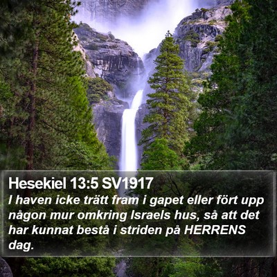 Hesekiel 13:5 SV1917 Bible Verse Image