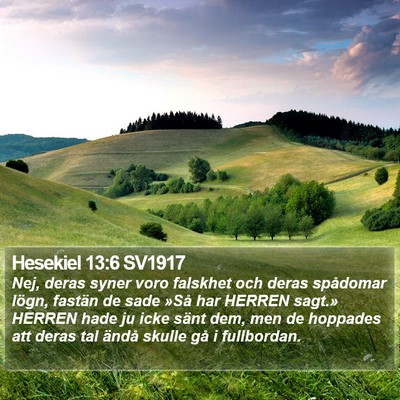 Hesekiel 13:6 SV1917 Bible Verse Image