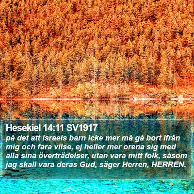 Hesekiel 14:11 SV1917 Bible Verse Image