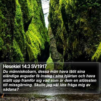 Hesekiel 14:3 SV1917 Bible Verse Image