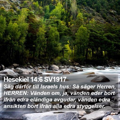 Hesekiel 14:6 SV1917 Bible Verse Image