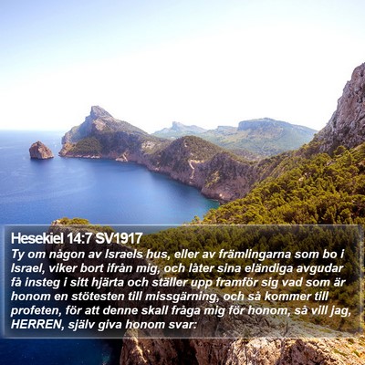 Hesekiel 14:7 SV1917 Bible Verse Image