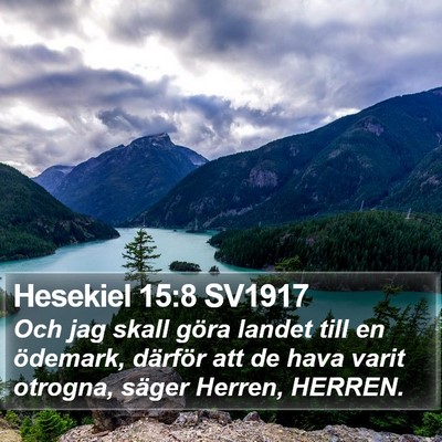 Hesekiel 15:8 SV1917 Bible Verse Image