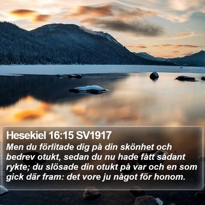 Hesekiel 16:15 SV1917 Bible Verse Image