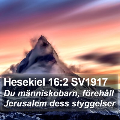 Hesekiel 16:2 SV1917 Bible Verse Image