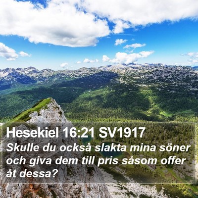 Hesekiel 16:21 SV1917 Bible Verse Image