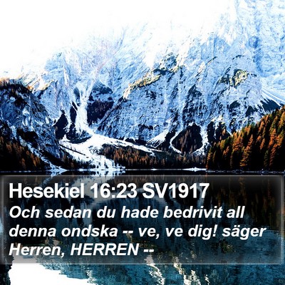 Hesekiel 16:23 SV1917 Bible Verse Image