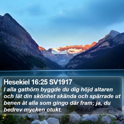 Hesekiel 16:25 SV1917 Bible Verse Image