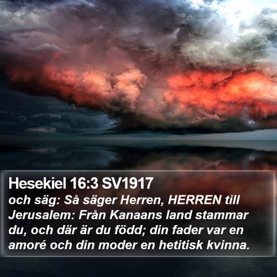 Hesekiel 16:3 SV1917 Bible Verse Image