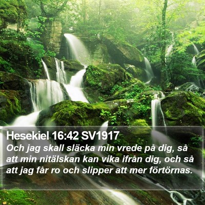 Hesekiel 16:42 SV1917 Bible Verse Image