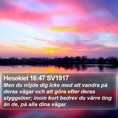 Hesekiel 16:47 SV1917 Bible Verse Image