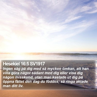 Hesekiel 16:5 SV1917 Bible Verse Image