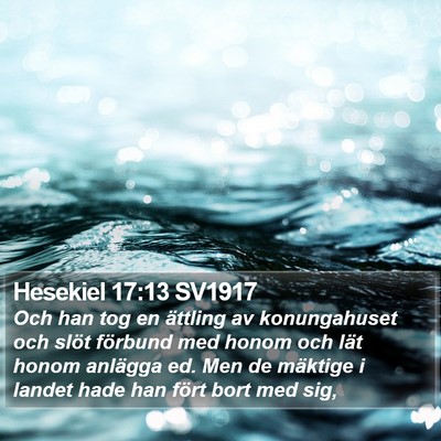 Hesekiel 17:13 SV1917 Bible Verse Image
