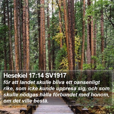 Hesekiel 17:14 SV1917 Bible Verse Image