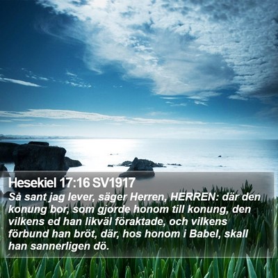 Hesekiel 17:16 SV1917 Bible Verse Image
