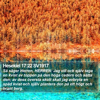 Hesekiel 17:22 SV1917 Bible Verse Image