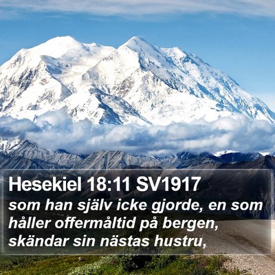 Hesekiel 18:11 SV1917 Bible Verse Image