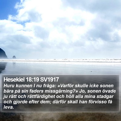 Hesekiel 18:19 SV1917 Bible Verse Image