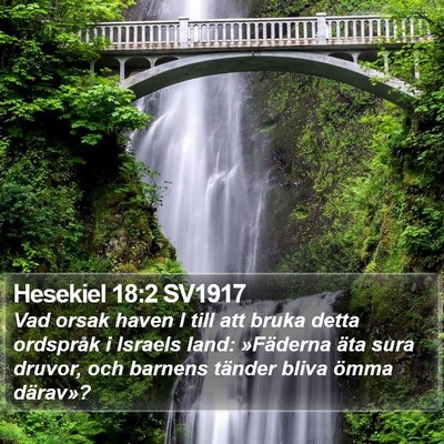 Hesekiel 18:2 SV1917 Bible Verse Image