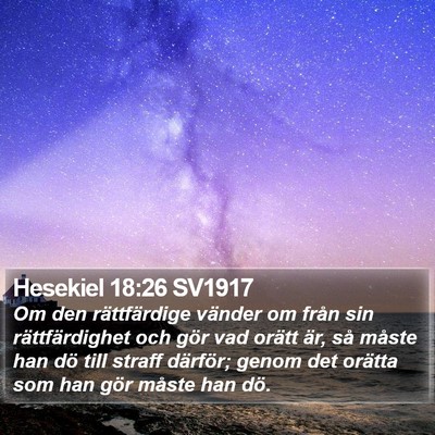 Hesekiel 18:26 SV1917 Bible Verse Image