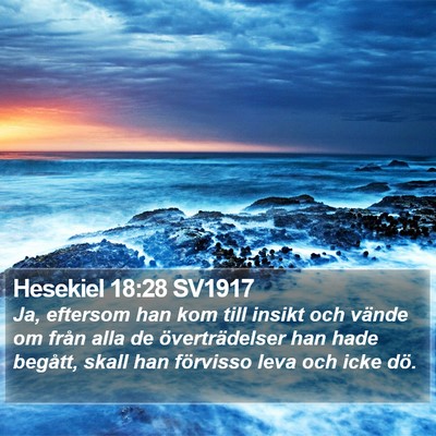 Hesekiel 18:28 SV1917 Bible Verse Image