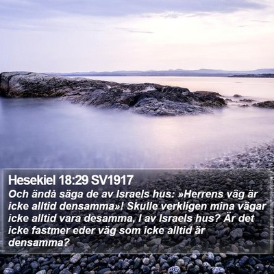Hesekiel 18:29 SV1917 Bible Verse Image