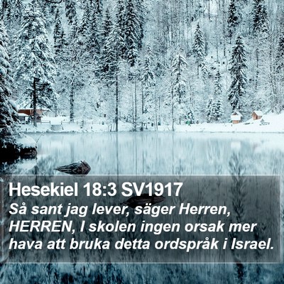 Hesekiel 18:3 SV1917 Bible Verse Image