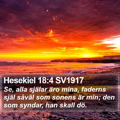 Hesekiel 18:4 SV1917 Bible Verse Image