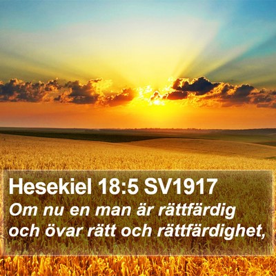 Hesekiel 18:5 SV1917 Bible Verse Image