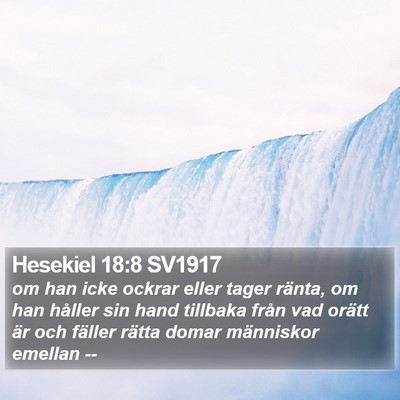 Hesekiel 18:8 SV1917 Bible Verse Image