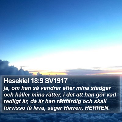 Hesekiel 18:9 SV1917 Bible Verse Image