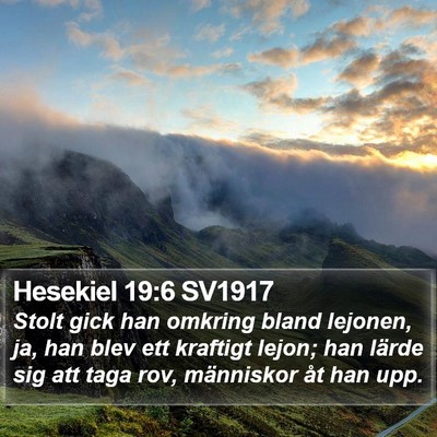 Hesekiel 19:6 SV1917 Bible Verse Image