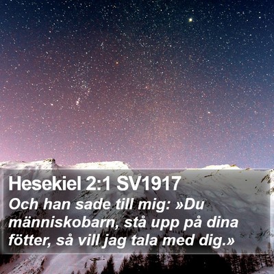 Hesekiel 2:1 SV1917 Bible Verse Image