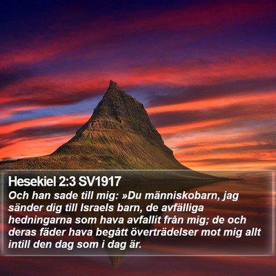 Hesekiel 2:3 SV1917 Bible Verse Image