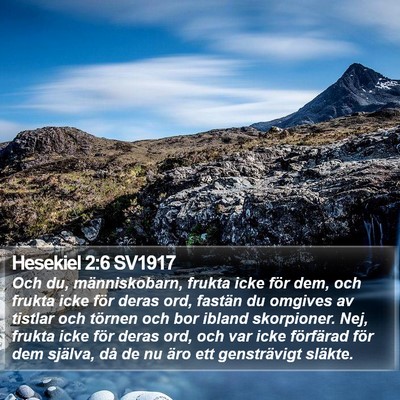 Hesekiel 2:6 SV1917 Bible Verse Image