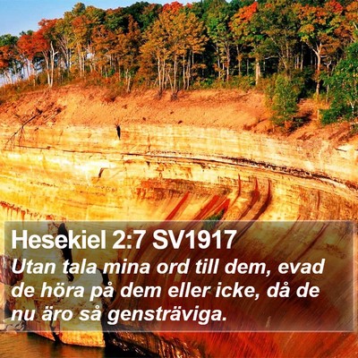 Hesekiel 2:7 SV1917 Bible Verse Image