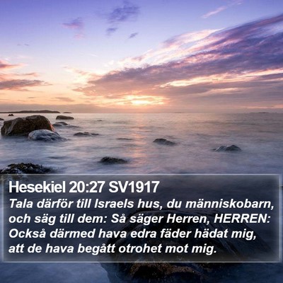 Hesekiel 20:27 SV1917 Bible Verse Image