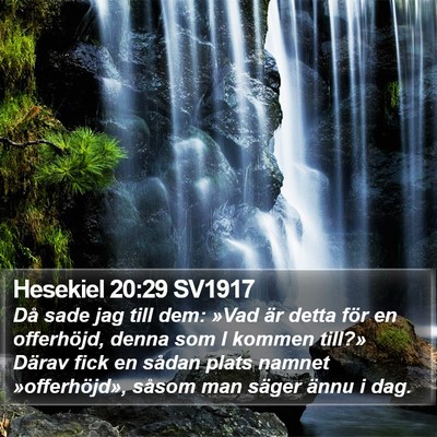 Hesekiel 20:29 SV1917 Bible Verse Image