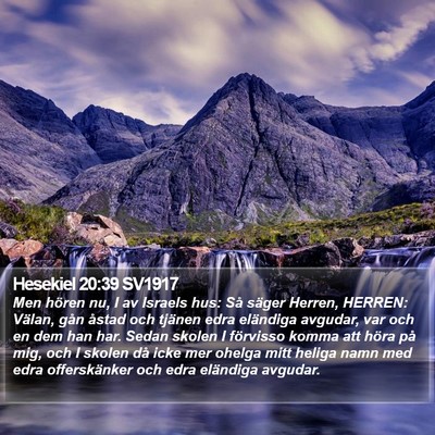 Hesekiel 20:39 SV1917 Bible Verse Image