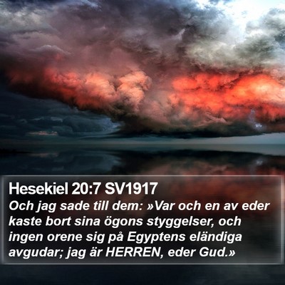 Hesekiel 20:7 SV1917 Bible Verse Image