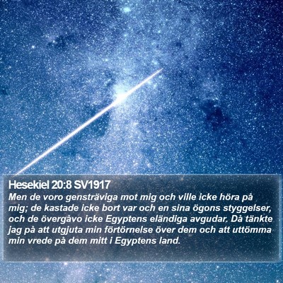 Hesekiel 20:8 SV1917 Bible Verse Image
