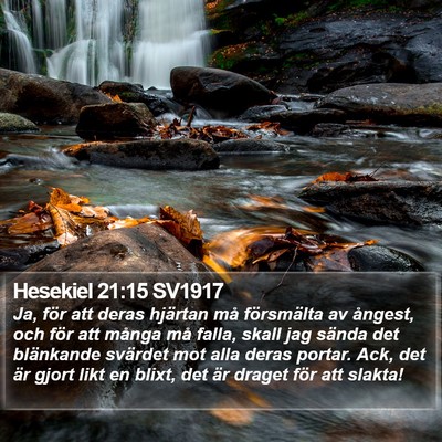 Hesekiel 21:15 SV1917 Bible Verse Image