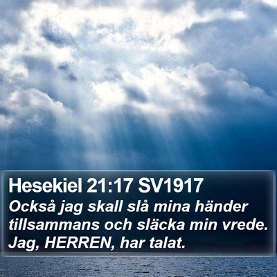 Hesekiel 21:17 SV1917 Bible Verse Image